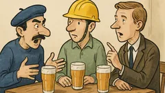 Dowcip: W pubie przy piwie rozmawia Francuz, Polak...
