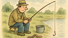 Dowcip: Ile żyje dżdżownica złapana przez…