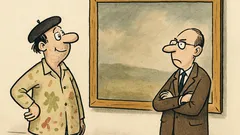 Dowcip: Malarz chwali się krytykowi swoim obrazem