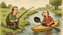 Dowcip: Siedzi facet nad rzeką i łowi ryby...