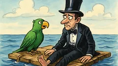 Dowcip: Iluzjonista pracuje na statku, papuga...