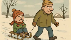 Dowcip: Tata, tata, chodźmy na sanki!