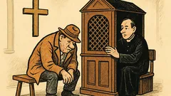 Dowcip: Pijany wtoczył się do kościoła...