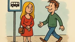 Dowcip: Blondynka stoi na przystanku...