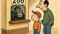 Dowcip: Syn pyta w zoo – tato, dlaczego...