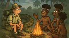 Dowcip: Turysta w dzikich krajach pyta tubylców...