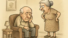 Dowcip: Siedzi dziadek w pokoju i myśli