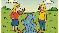 Dowcip: Blondynka idzie nad rzekę i...