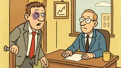 Dowcip: Z podbitym okiem wpada Kowalski...