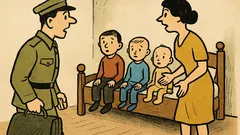 Dowcip: Wraca żołnierz z wojska, wchodzi do domu...