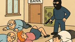 Dowcip: Napad na bank, a kasjer radzi...