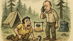 Dowcip: Dwóch facetów jedzie na biwak...