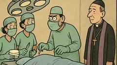 Dowcip: Podczas operacji lekarz woła: Rękawiczki!