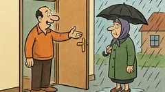 Dowcip: Pan domu otwiera drzwi i mówi...