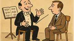 Dowcip: Pewien dyrygent w rozmowie nieustannie...