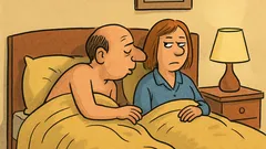 Dowcip: Mąż kładzie się do łóżka i...
