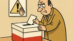 Dowcip: Nie ryzykuj! Głosuj, urna twoja mać!