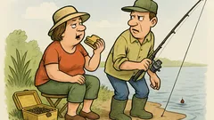 Dowcip: Kubal z żoną wybrali się na ryby...