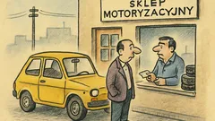 Dowcip: Klient pyta o opony do malucha