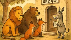 Dowcip: Król Lew postanowił załatwić pozwolenie