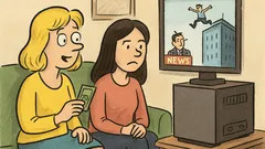 Dowcip: Blondynka i brunetka oglądają wiadomości...