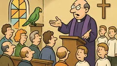 Anegdotka: Pewien proboszcz miał niezwykłego ptaka…