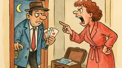 Dowcip: Wraca mąż nad ranem do domu…