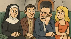 Dowcip: W pociągu Polak, Rosjanin, zakonnica...