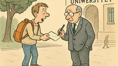 Dowcip: Student na ankiecie o autografy odpowiada...