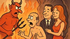 Dowcip: Facet po śmierci trafił do piekła…