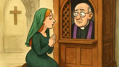 Dowcip: Irlandzka dziewczyna klęka w konfesjonale...