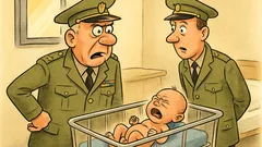 Dowcip: Generał pyta o wnuka w szpitalu