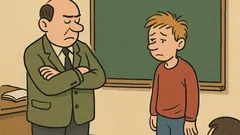 Dowcip: Nauczyciel mówi: A teraz, Wowa