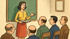 Dowcip: Zajęcia savoir-vivre'u, prowadzi kobieta...