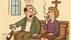 Anegdota: Byłem na mszy, a tu obok...