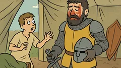 Dowcip: Wchodzi rycerz do szałasu z raną